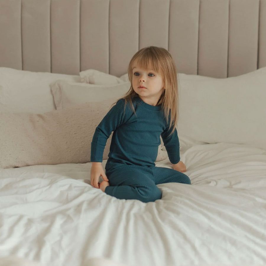 Ribbed Pistachio JBØRN Organic Cotton Ribbed Baby Pyjamas | Personalisable by Just Børn sold by JBørn Baby Products Shop
