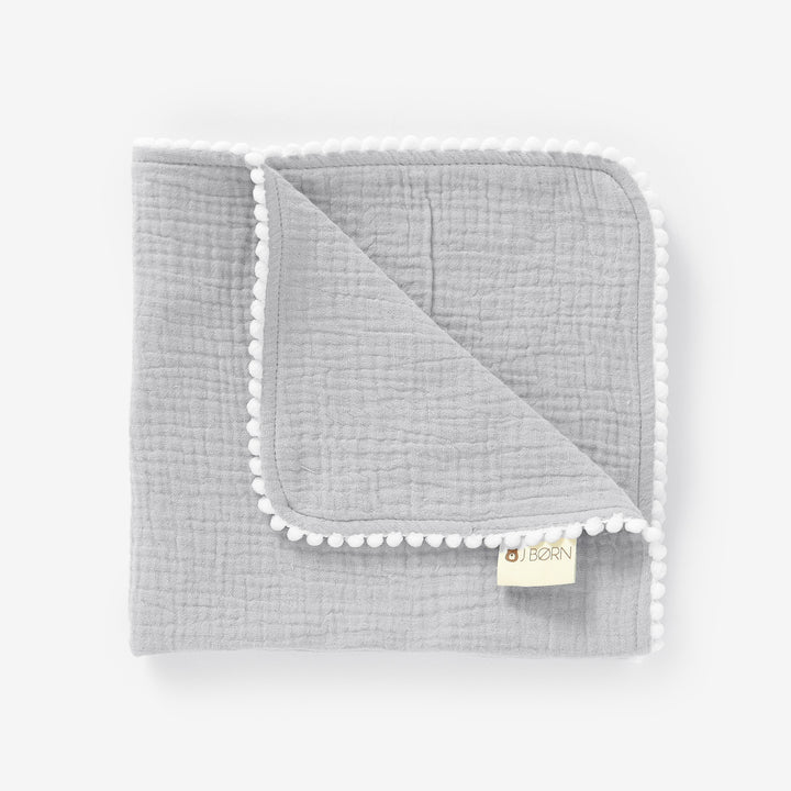 JBØRN Organic Cotton Muslin Baby Cloth | Personalisable in Muslin Cloud, sold by JBørn Baby Products Shop, Personalizable by JustBørn