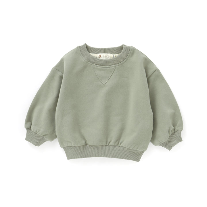 JBØRN Organic Cotton Sweater | Personalisable in Sage, sold by JBørn Baby Products Shop, Personalizable by JustBørn