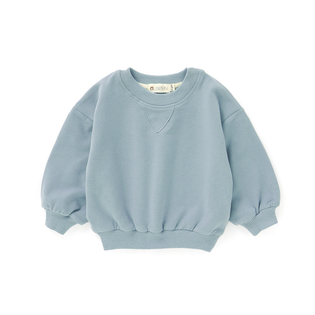 JBØRN Organic Cotton Sweater | Personalisable in Stone Blue, sold by JBørn Baby Products Shop, Personalizable by JustBørn