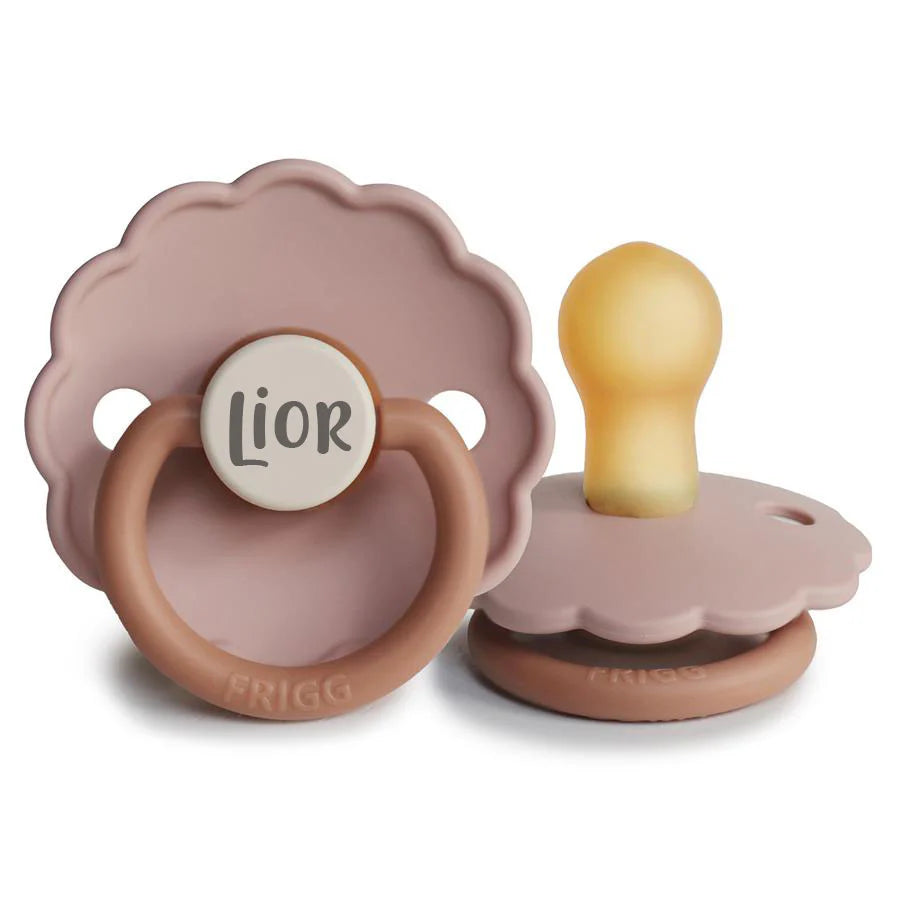 FRIGG Daisy Bloom Natural Rubber Latex Pacifier - Personalisable Baby Products Sold and Personalised by JustBørn