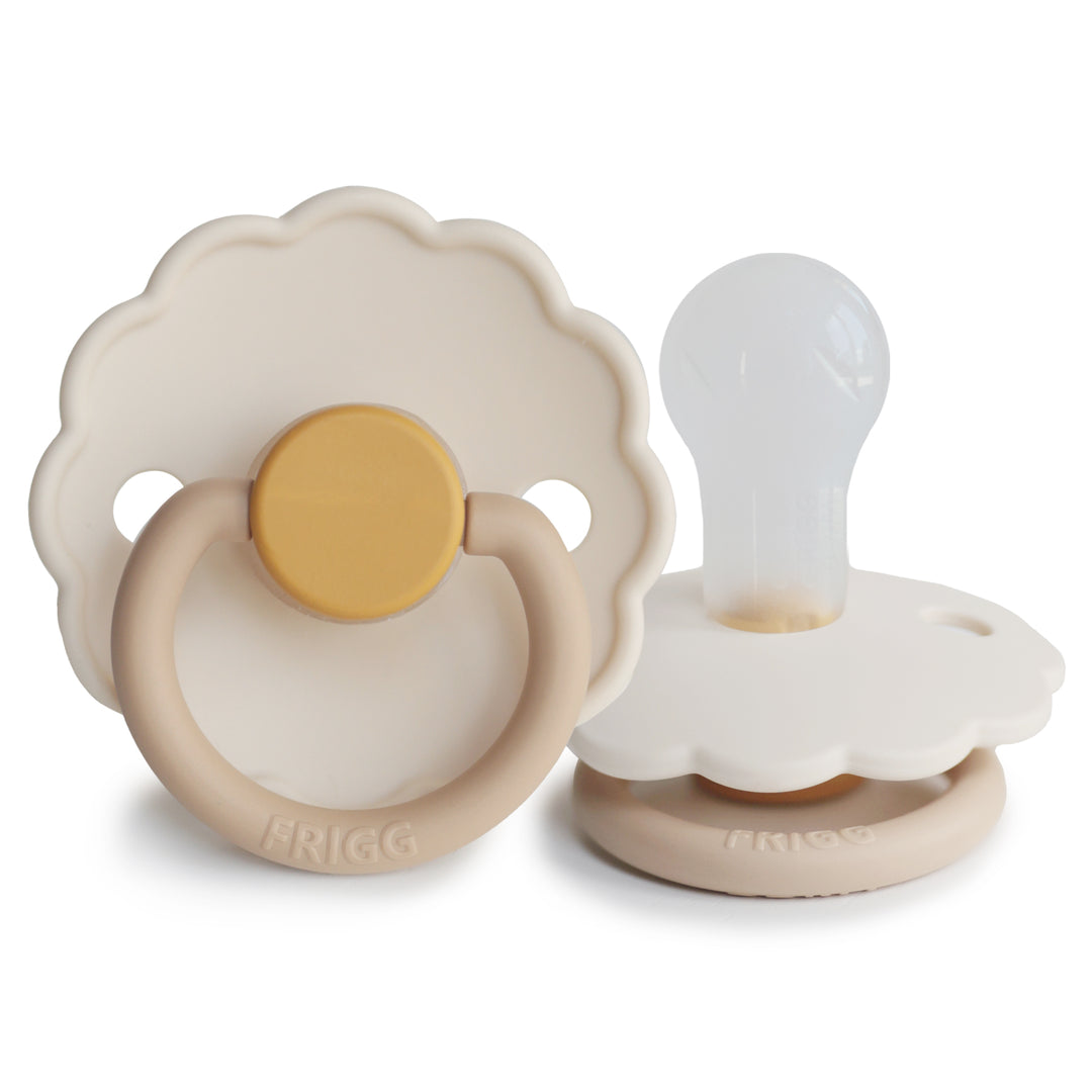 FRIGG Daisy Bloom Silicone Pacifier | Personalised Chamomile - Personalisable Baby Products Sold and Personalised by JustBørn