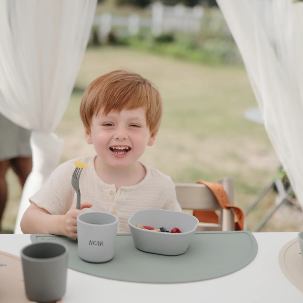 JBØRN Silicone Drinking Cup | Personalisable in Cloud, sold by JBørn Baby Products Shop, Personalizable by JustBørn