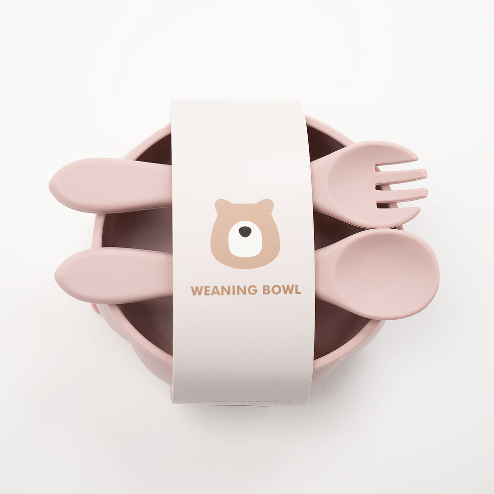 Blush JBØRN Pumpkin Silicone Bowl and Cutlery | Weaning Set | Personalisable by Just Børn sold by JBørn Baby Products Shop