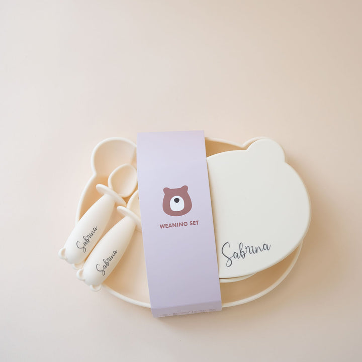 JBØRN Baby Weaning Full Essentials Gift Box - Personalisable Baby Products Sold and Personalised by JustBørn