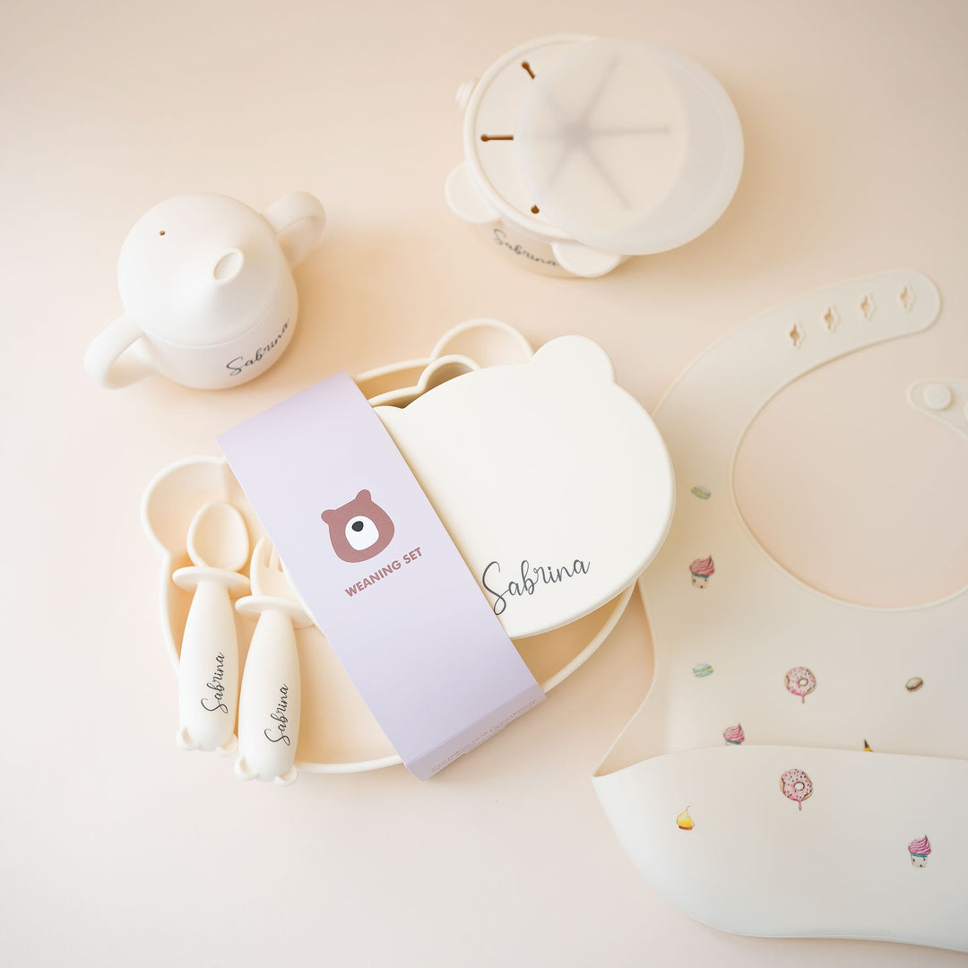 JBØRN Baby Weaning Full Essentials Gift Box - Personalisable Baby Products Sold and Personalised by JustBørn