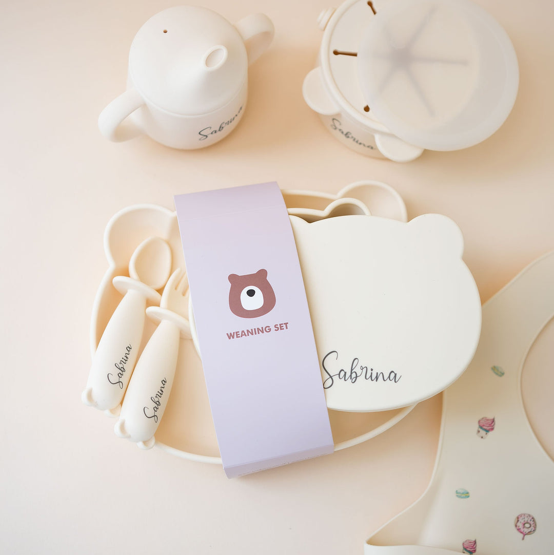 JBØRN Baby Weaning Full Essentials Gift Box - Personalisable Baby Products Sold and Personalised by JustBørn
