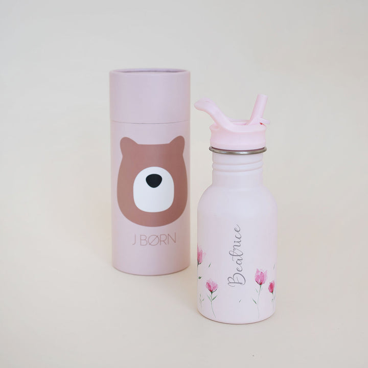 JBØRN Bottiglia d'acqua per bambini personalizzata in acciaio inossidabile