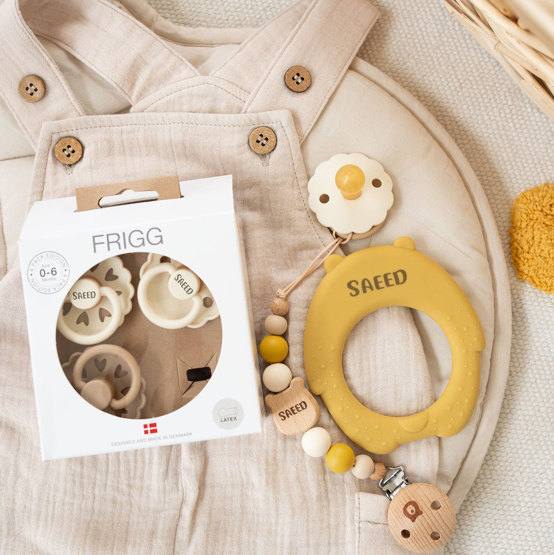 JBØRN Organic Cotton Muslin Dungarees | 3-6 Months - Personalisable Baby Products Sold and Personalised by JustBørn