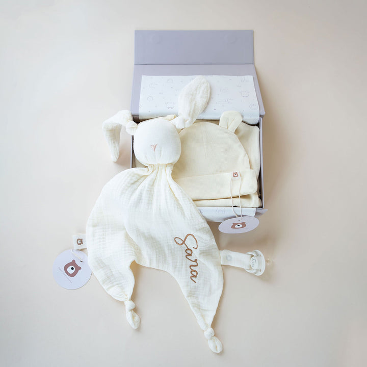 JBØRN Baby Gift Set | Organic Cotton Sleeping Gown & Comforter Gift Set - Personalisable Baby Products Sold and Personalised by JustBørn