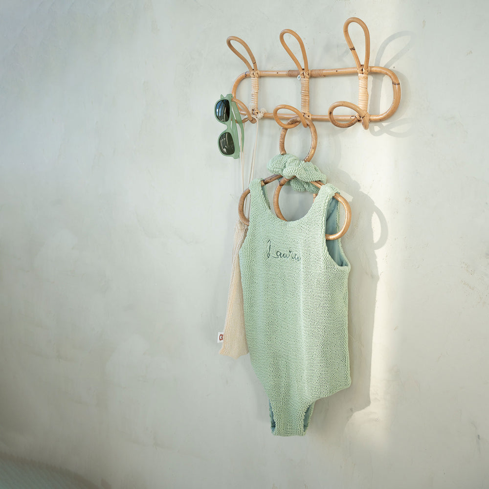 JBØRN Baby Girl Classic Crinkle Swimsuit - Personalisable Baby Products Sold and Personalised by JustBørn