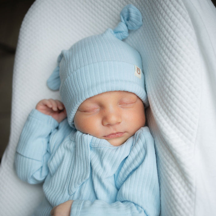JBØRN Baby Boy Gift Set | Organic Cotton Lightweight Sleep Suit & Pacifiers Set - Personalisable Baby Products Sold and Personalised by JustBørn