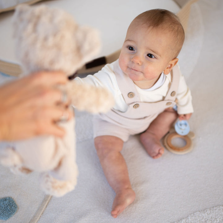 JBØRN Baby Boy Gift Set | Personalised Teddy & Matching Baby Dungarees - Personalisable Baby Products Sold and Personalised by JustBørn