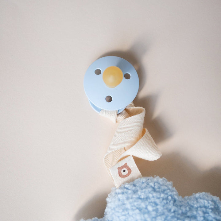 JBØRN Plush Pacifier Holder - Personalisable Baby Products Sold and Personalised by JustBørn