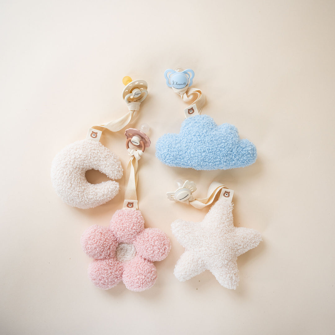 JBØRN x FRIGG Baby Gift Set | Baby's First Pacifier Pack & Holders Set - Personalisable Baby Products Sold and Personalised by JustBørn