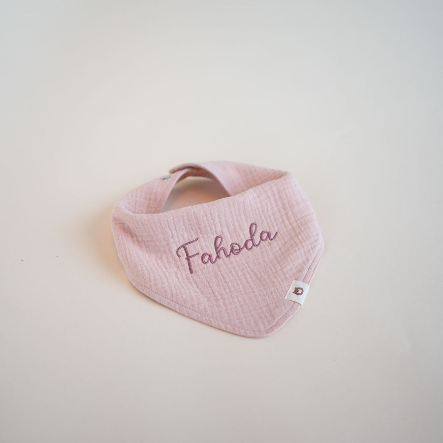 JBØRN Organic Cotton Muslin Baby Bib - Personalisable Baby Products Sold and Personalised by JustBørn