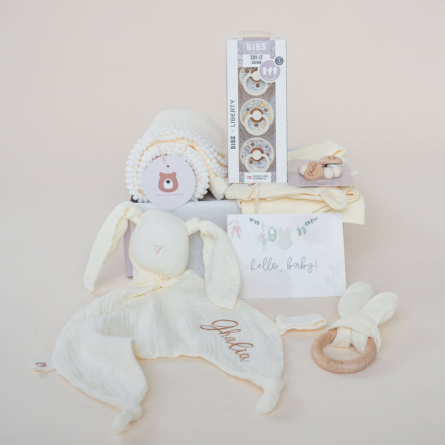 JBØRN Baby Gift Set | Luxury Welcome JBØRN x BIBS x Liberty Collection - Personalisable Baby Products Sold and Personalised by JustBørn