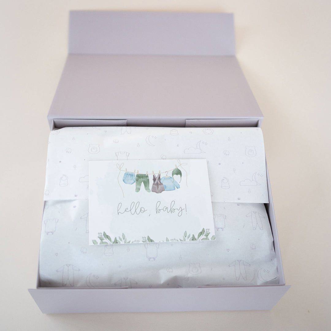 JBØRN Baby Gift Set | Luxury Newborn Muslin Bundle - Personalisable Baby Products Sold and Personalised by JustBørn