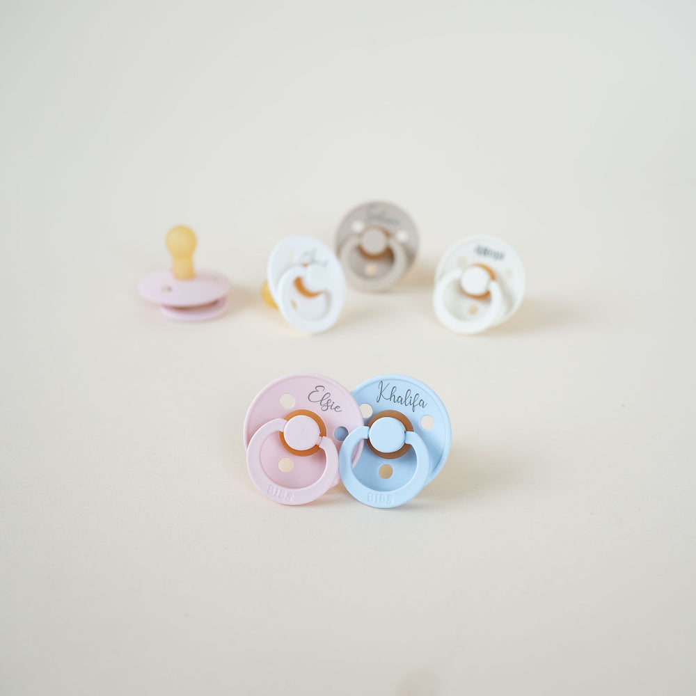 BIBS Colour Natural Rubber Latex Pacifiers | Personalised Ivory No - Personalisable Baby Products Sold and Personalised by JustBørn