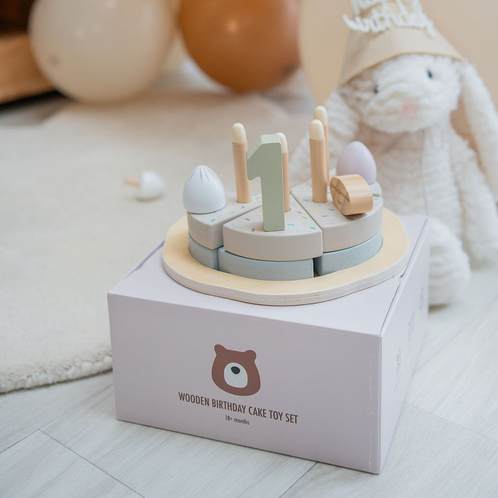 JBØRN Personalised Wooden Birthday Cake - Personalisable Baby Products Sold and Personalised by JustBørn