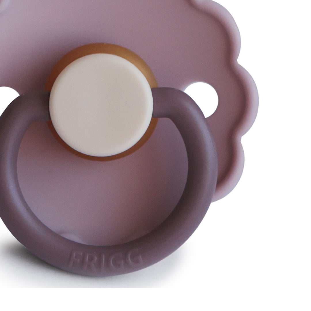 FRIGG Daisy Bloom Silicone Pacifier | Personalised Lavander Haze - Personalisable Baby Products Sold and Personalised by JustBørn
