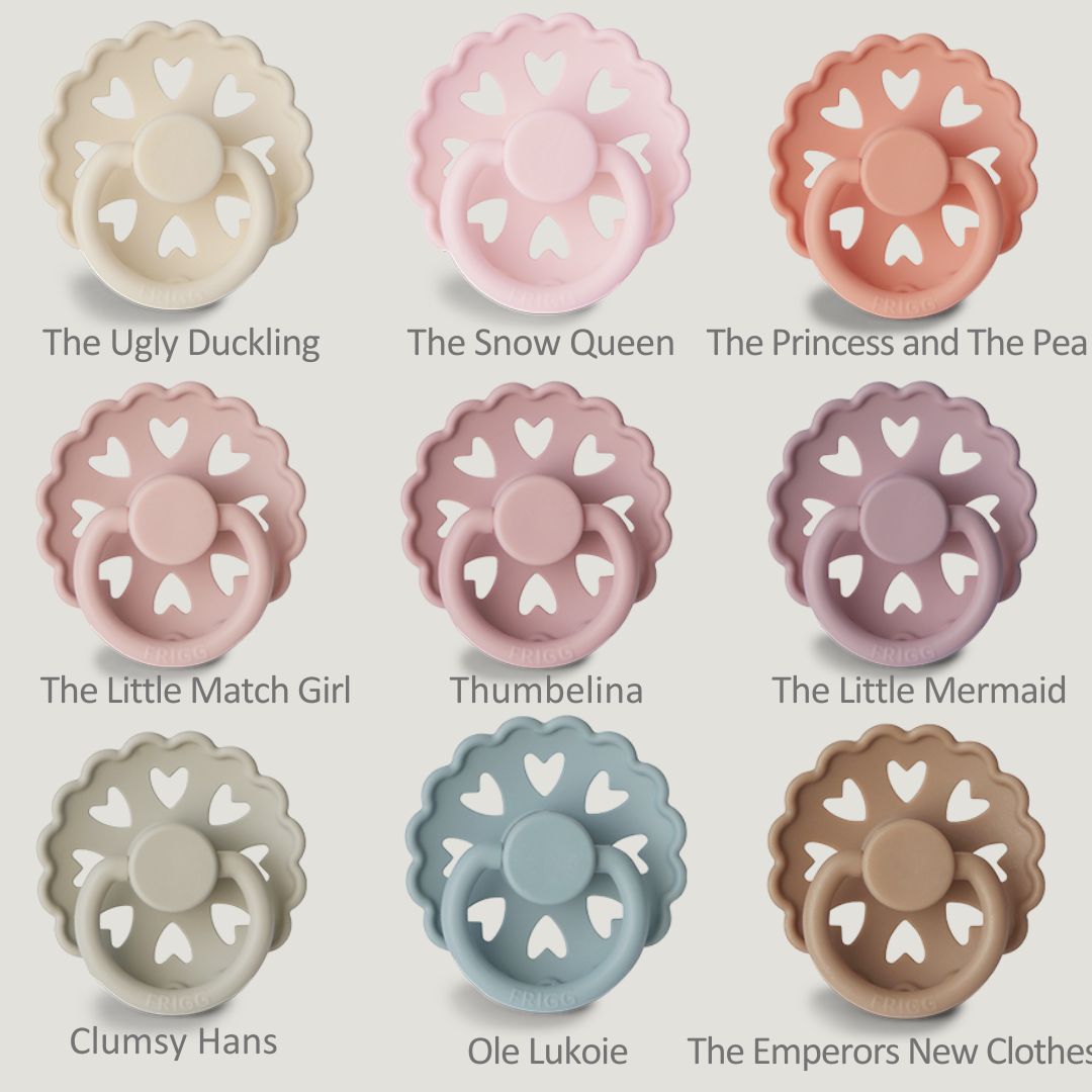 FRIGG Fairytale Silicone Pacifiers in The Ugly Duckling, sold by JBørn Baby Products Shop, Personalizable by JustBørn
