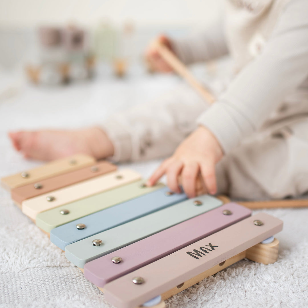 JBØRN Personalised Xylophone Toy - Personalisable Baby Products Sold and Personalised by JustBørn