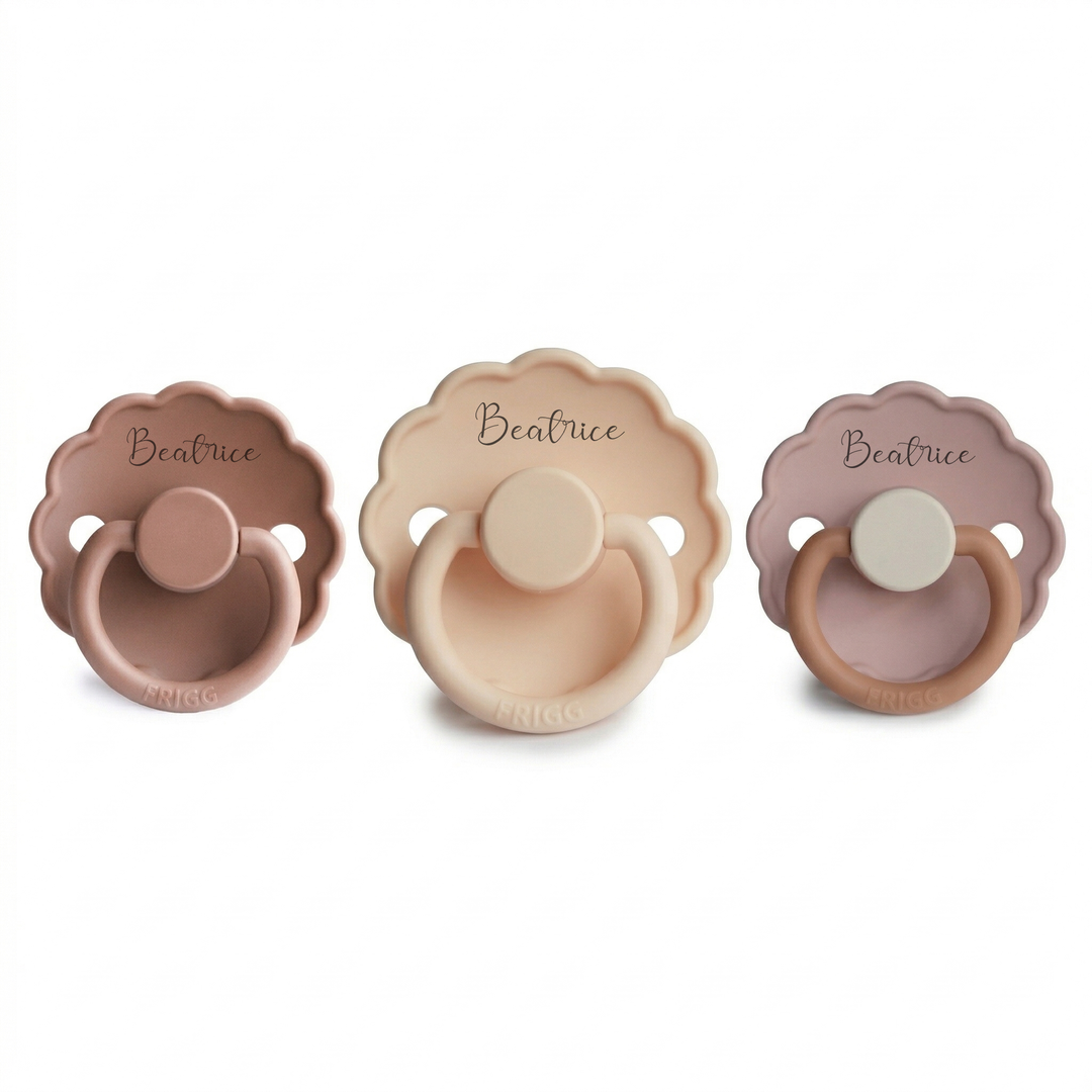 Frigg Daisy Natural Rubber Latex Pacifiers | Size 1 Yes - Personalisable Baby Products Sold and Personalised by JustBørn