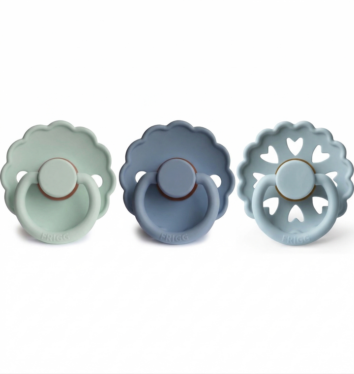 Frigg Daisy & Fairytale Natural Rubber Latex Pacifiers | Size 1 No - Personalisable Baby Products Sold and Personalised by JustBørn
