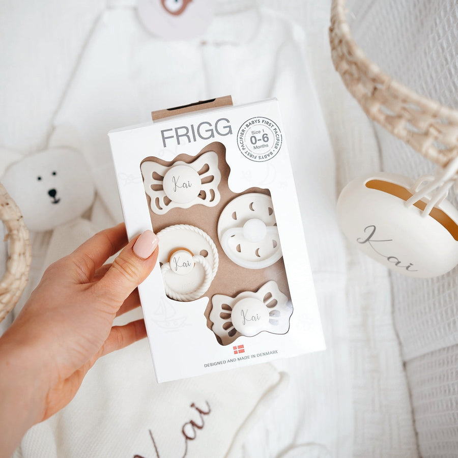 FRIGG Baby's First Pacifier Pack - Personalisable Baby Products Sold and Personalised by JustBørn