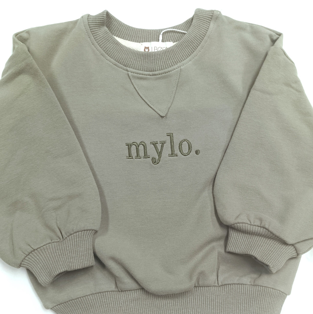 JBØRN Organic Cotton Sweater | Personalisable in Blush, sold by JBørn Baby Products Shop, Personalizable by JustBørn