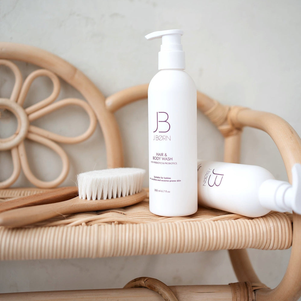 JBØRN Baby Shampoo & Body Wash for Sensitive Skin - Personalisable Baby Products Sold and Personalised by JustBørn