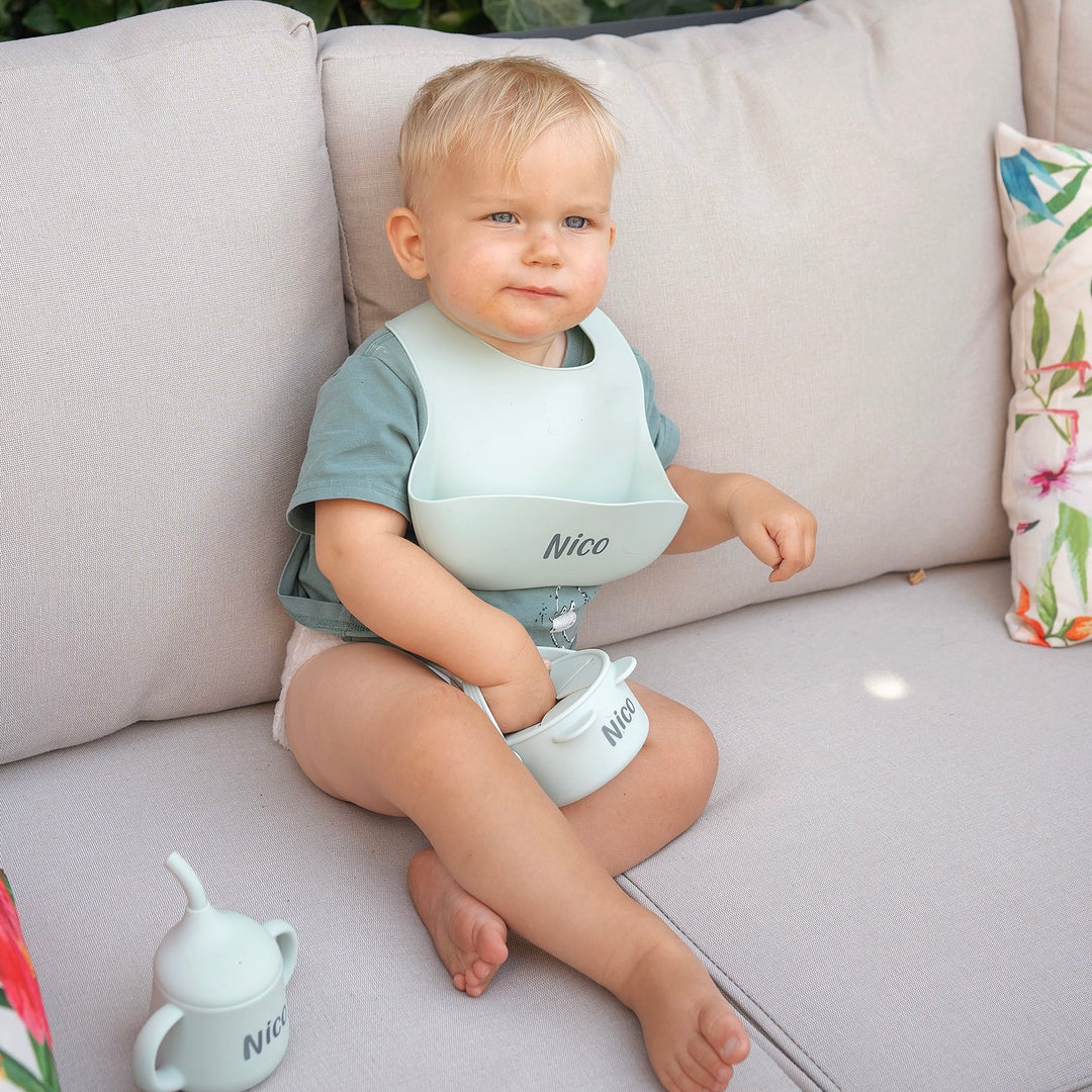 JBØRN Snack Cup With Lid & Handle | Personalise - Personalisable Baby Products Sold and Personalised by JustBørn