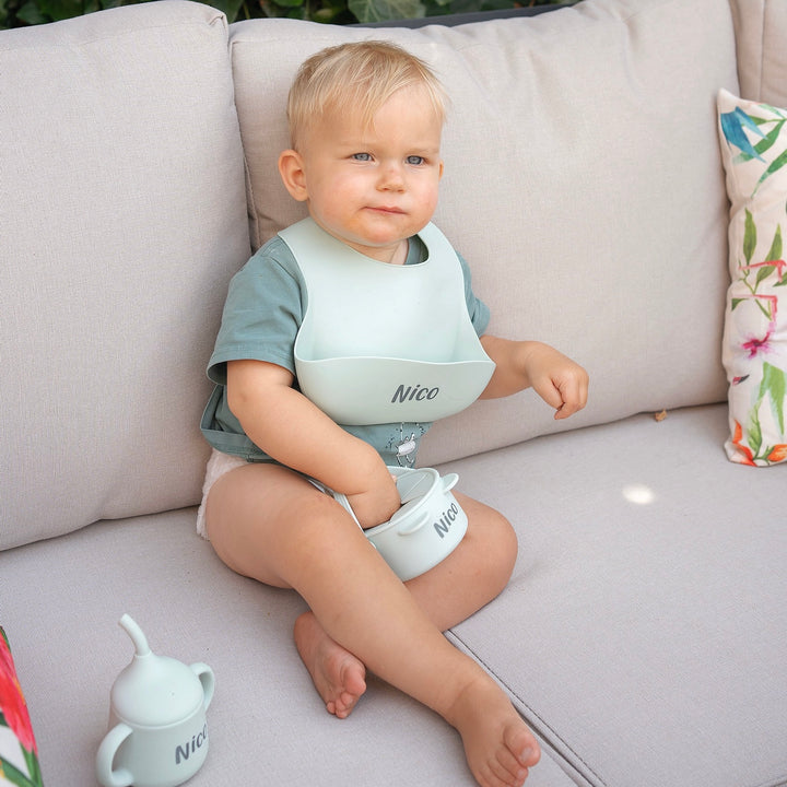 JBØRN Snack Cup With Lid & Handle | Personalise - Personalisable Baby Products Sold and Personalised by JustBørn