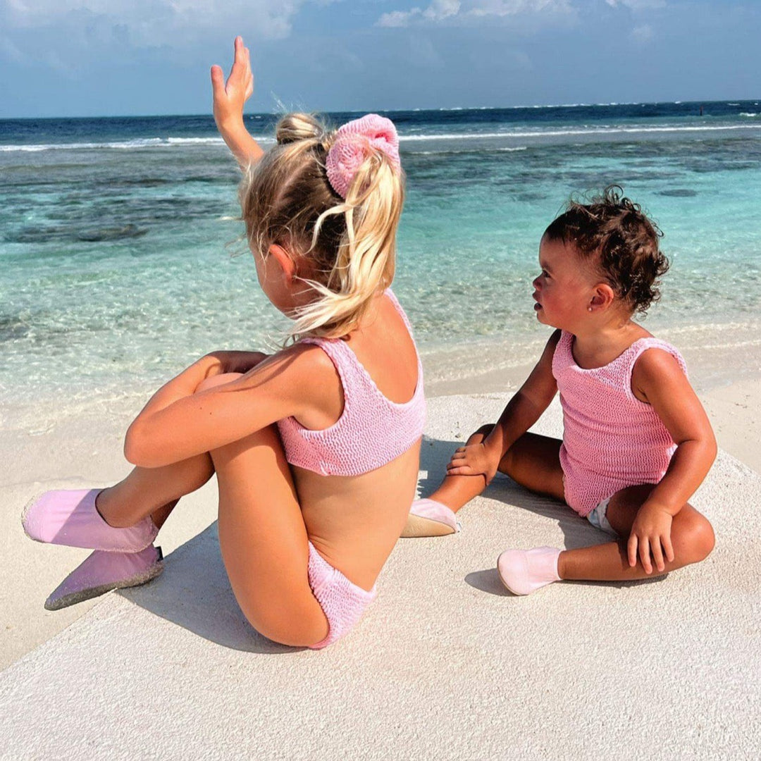 JBØRN Baby Girl Bikini in Crinkle Ocean Blue, sold by JBørn Baby Products Shop, Personalizable by JustBørn