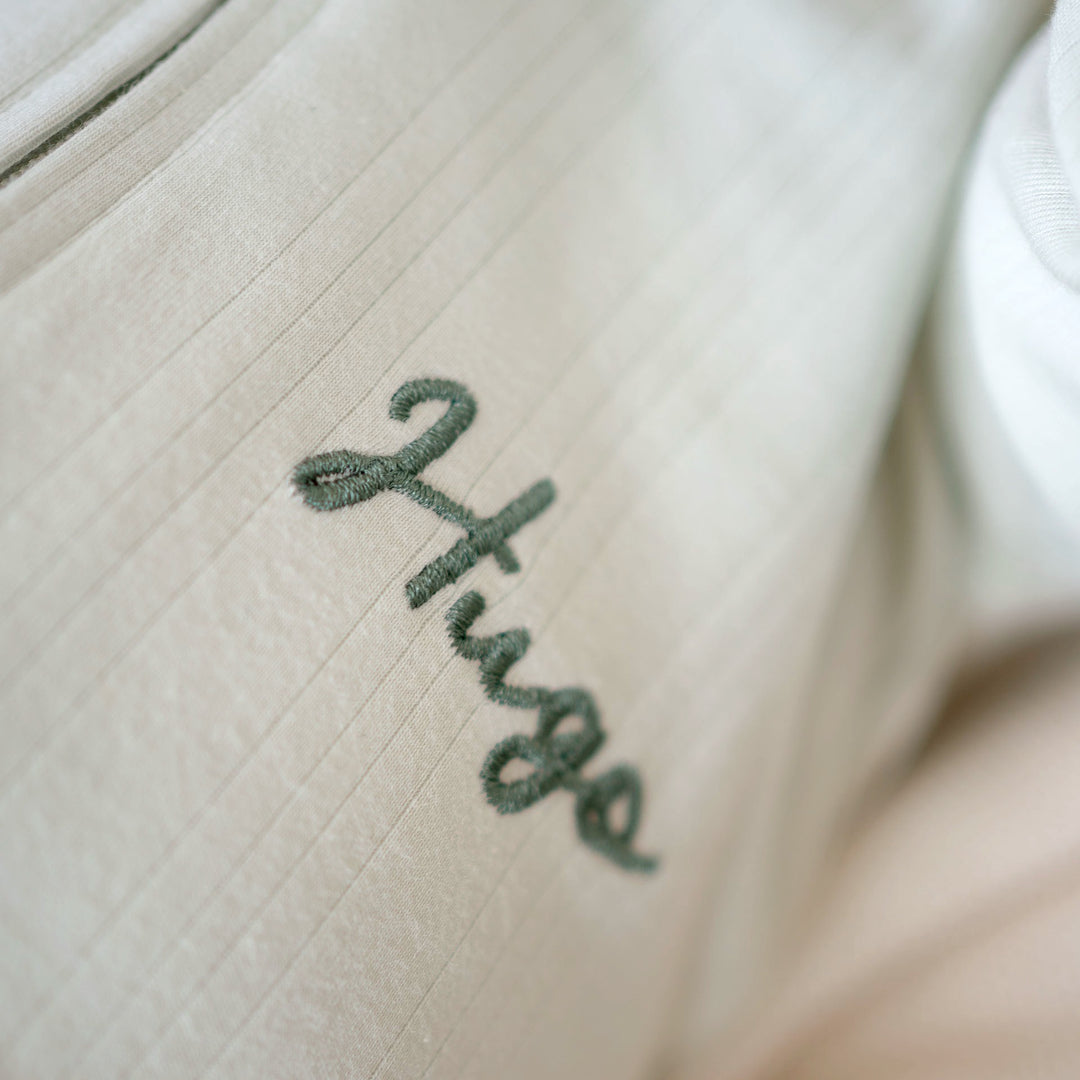 JBØRN Ribbed Bamboo Sleepsuit | 6–12M - Personalisable Baby Products Sold and Personalised by JustBørn