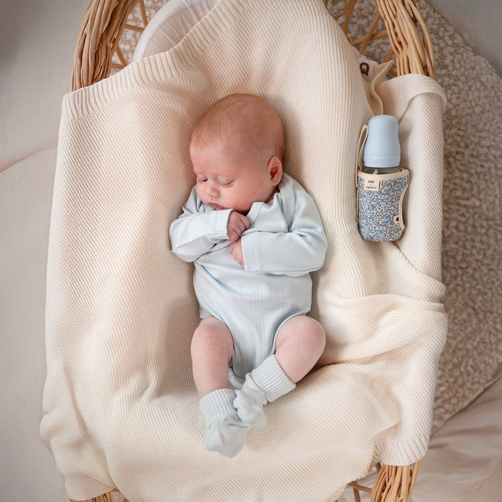 JBØRN Ribbed Bamboo Long Sleeve Bodysuit - Personalisable Baby Products Sold and Personalised by JustBørn