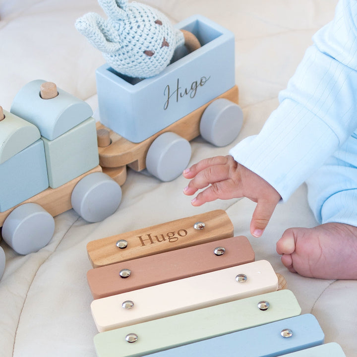 JBØRN Personalised Xylophone Toy - Personalisable Baby Products Sold and Personalised by JustBørn