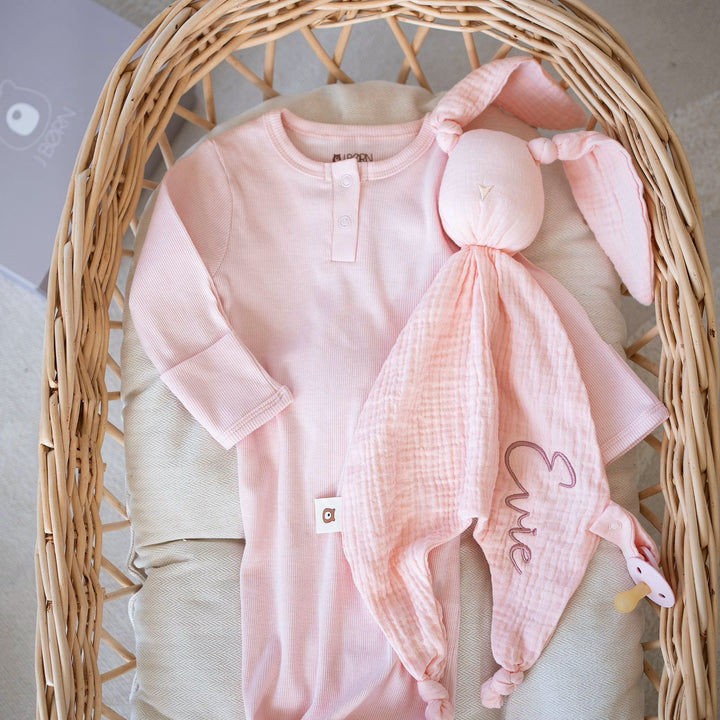 JBØRN Baby Sleep Set | Organic Cotton Sleeping Gown & Comforter Set (0–6M) - Personalisable Baby Products Sold and Personalised by JustBørn