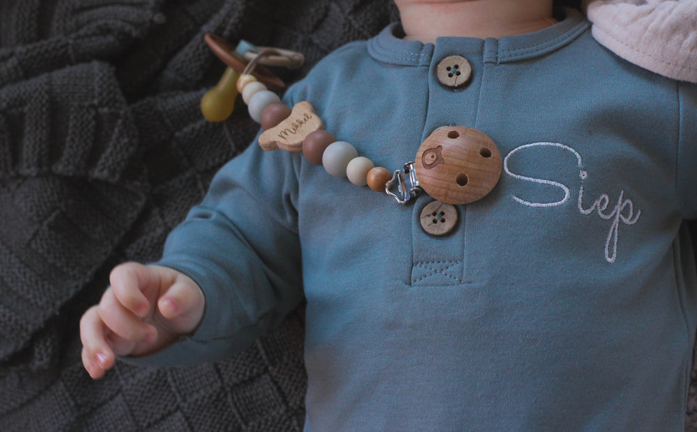 Greige JBØRN Organic Cotton Baby Jumpsuit | Personalisable by Just Børn sold by JBørn Baby Products Shop
