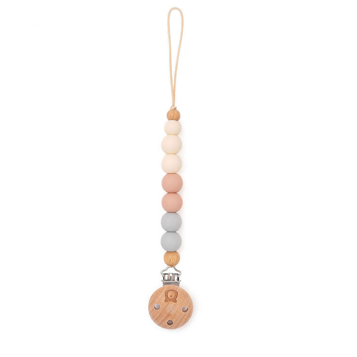 JBØRN COLOUR BLOCK Pacifier Clip in Cotton Candy, sold by JBørn Baby Products Shop, Personalizable by JustBørn