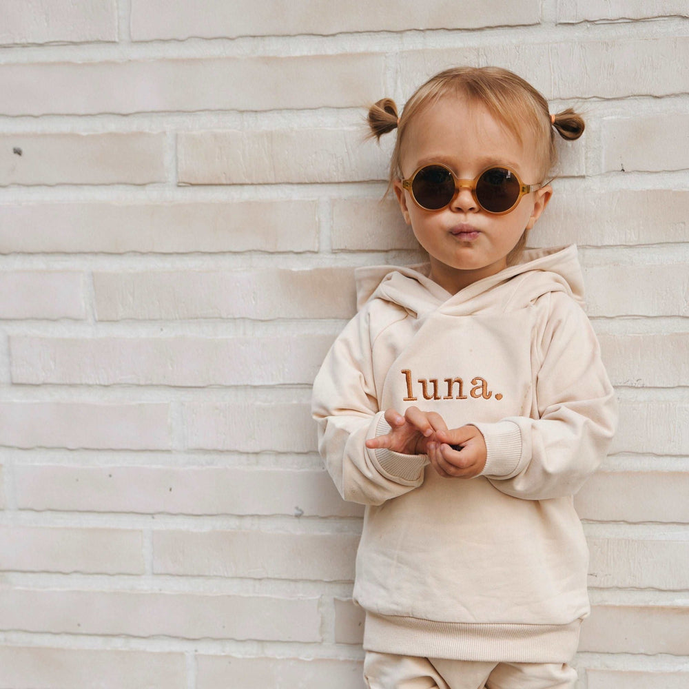 JBØRN Organic Cotton Baby Teddy Ears Hoodie & Joggers Set | Personalisable - Personalisable Baby Products Sold and Personalised by JustBørn