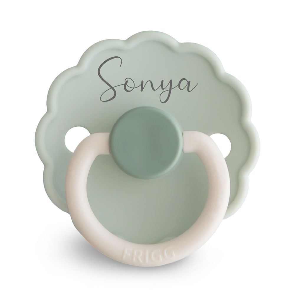 FRIGG Daisy Bloom Silicone Pacifier | Personalised - Personalisable Baby Products Sold and Personalised by JustBørn