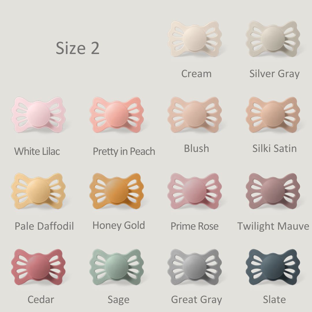 Cream FRIGG Lucky Symmetrical Silicone Pacifiers | Personalised by FRIGG sold by JBørn Baby Products Shop