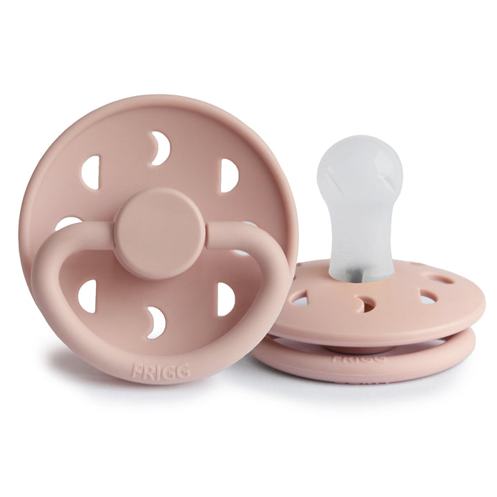 FRIGG Moon Silicone Pacifier | Personalised Blush - Personalisable Baby Products Sold and Personalised by JustBørn