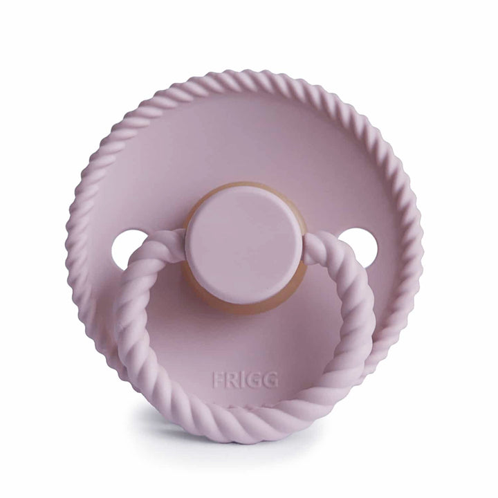 FRIGG Rope Silicone Pacifiers in Soft Lilac, sold by JBørn Baby Products Shop, Personalizable by JustBørn