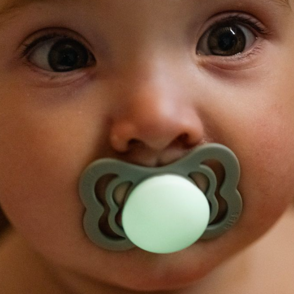 BIBS SUPREME Silicone Pacifiers in Ivory, sold by JBørn Baby Products Shop, Personalizable by JustBørn