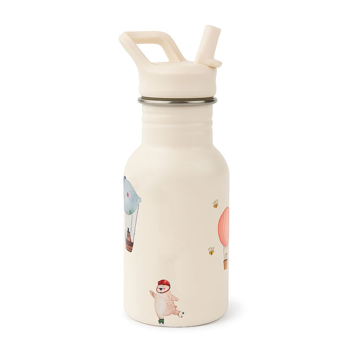 JBØRN Personalised Stainless Steel Kids Water Bottle Adventure Bear No - Personalisable Baby Products Sold and Personalised by JustBørn