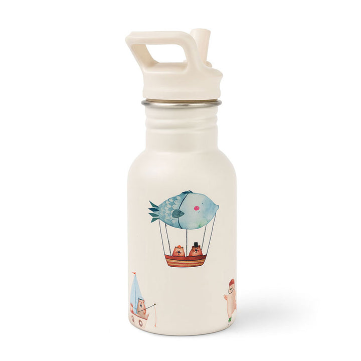 JBØRN Personalised Stainless Steel Kids Water Bottle Adventure Bear No - Personalisable Baby Products Sold and Personalised by JustBørn