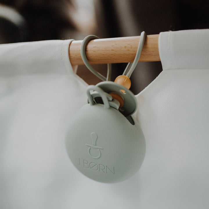 JBØRN Pacifier Holder Pod | Personalisable in Vanilla, sold by JBørn Baby Products Shop, Personalizable by JustBørn